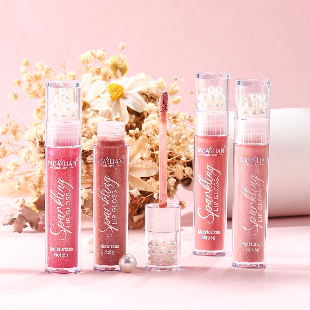 Błyszczyk do ust Pearl Glitter Wodoodporny połyskujący błyszczyk do ust Hydra Moist Długotrwały cukierkowy kolor Seksowny błyszczyk do ust
