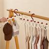 16 Hooks Camisole Bra Hook Plastic Tie Belt Hanger Portable Clothes Drying Rack  for Laundry Room