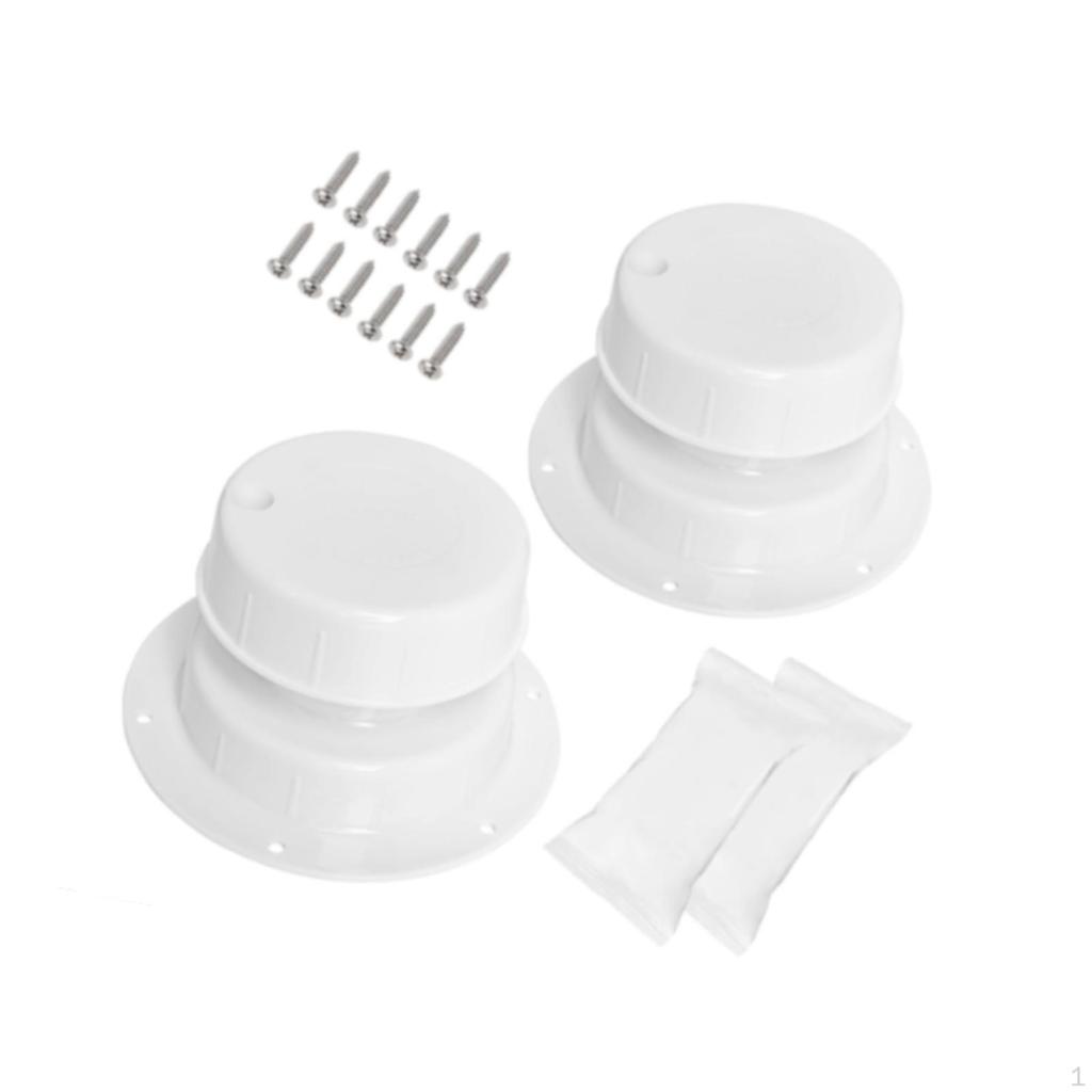 RV Plumbing Vent Cap Replacement Kit Sewer Vents for 1 to 2 3/8 inch Tube