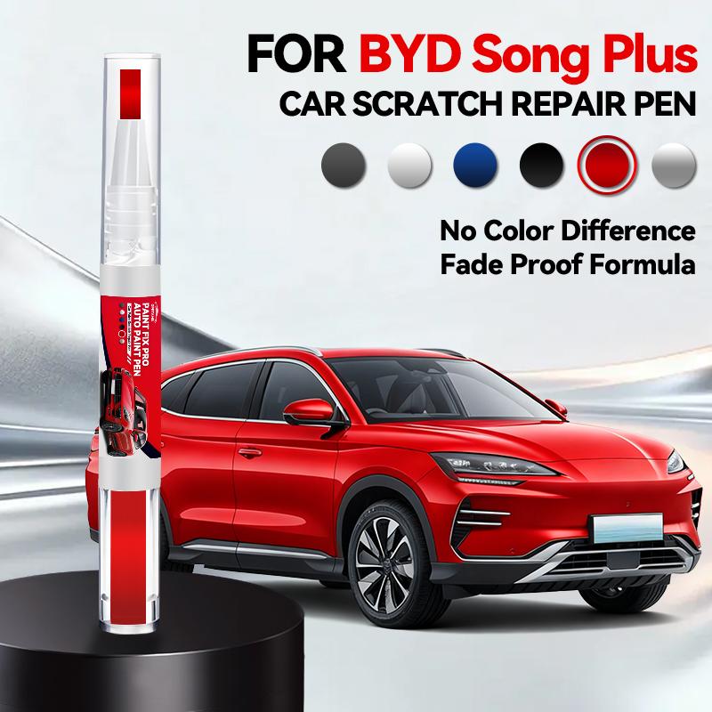 

Для BYD SONG PLUS Фарба для підфарбовування Комплект для ремонту дисків Швидкий та легкий ремонт подряпин на дисках Фарба для обода для ремонту автомобільних дисків Сріблястий червоний