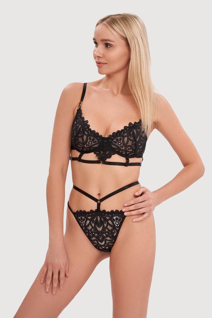 Set av linne: mjuk bh och stringtrosa Jolidon (90628)