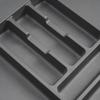 Emuca Range-couverts Optima pour tiroir universel, module 1.000mm, Plastique, Gris antracite