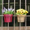 Runder Hänge-Blumenständer aus Metall im europäischen Stil für Balkon-, Innen- und Außengebrauch