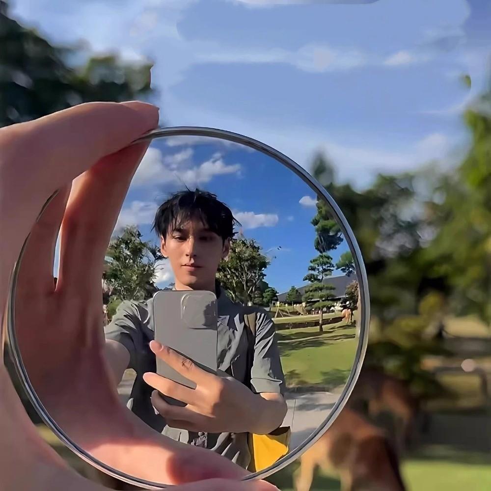 Portable Convex Mirror Wide-angle Lens Zoom-In Mirrors Group Photo Mirror  Vlogging