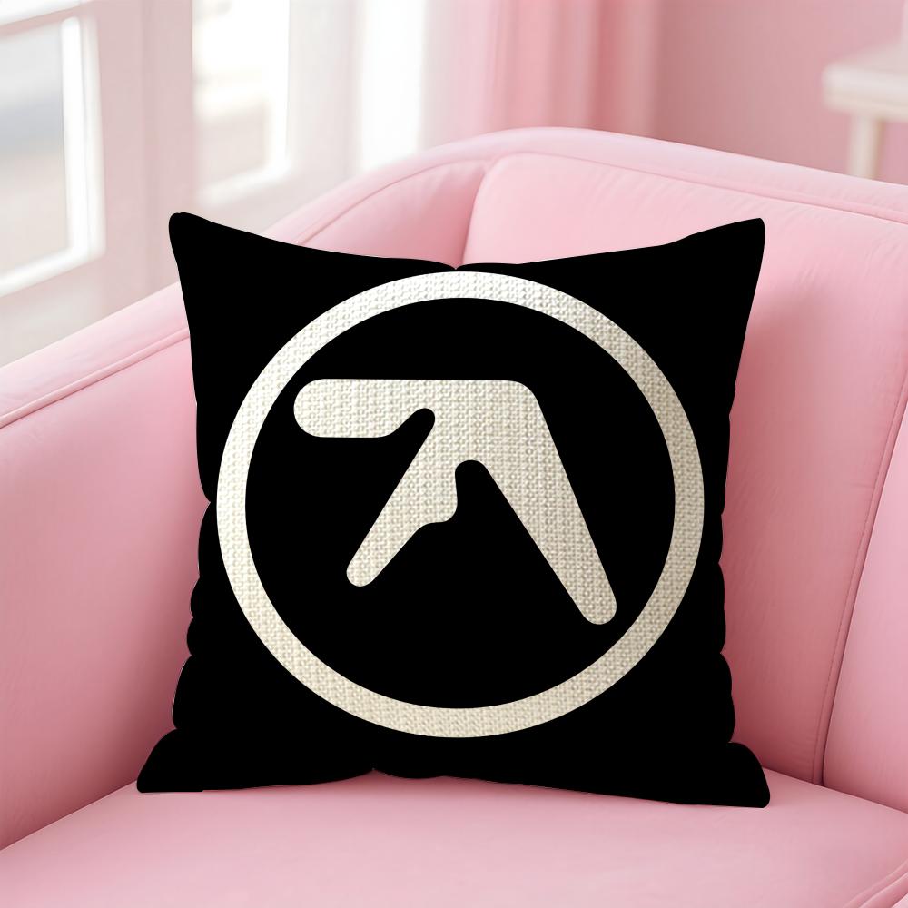 Aphex Twin Richard D James Cushion Cover Natural Linen Pillow Case DoubleSided Print Decorative Sofa Pillowcase Home Decor Gift