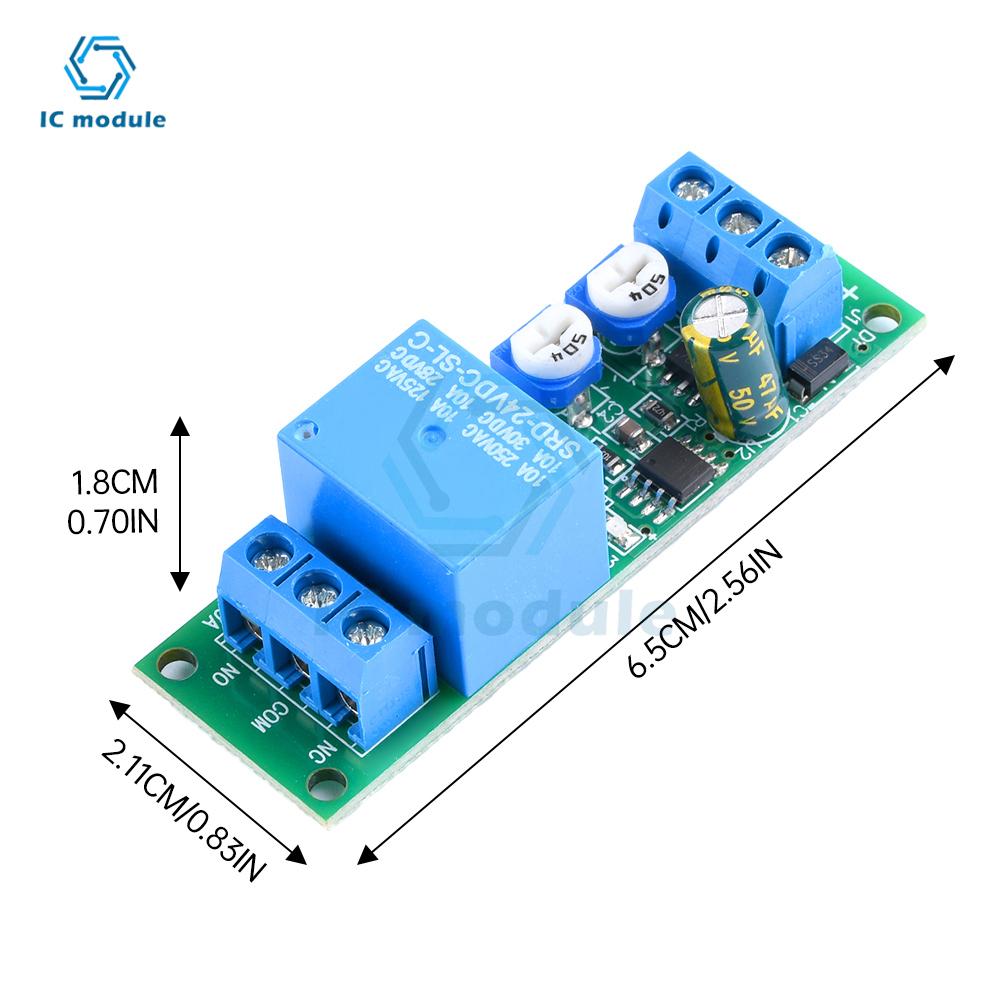 DC5V 12V 24V Delay On Delay Off Trigger Double Delay Adjustable Relay Module Time Delay Relay Module