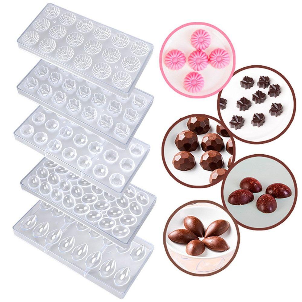 Reusable Confectionery Mould Polycarbonate Candy Mold Easy Clean Chocolate Mold Kitchen Supplis