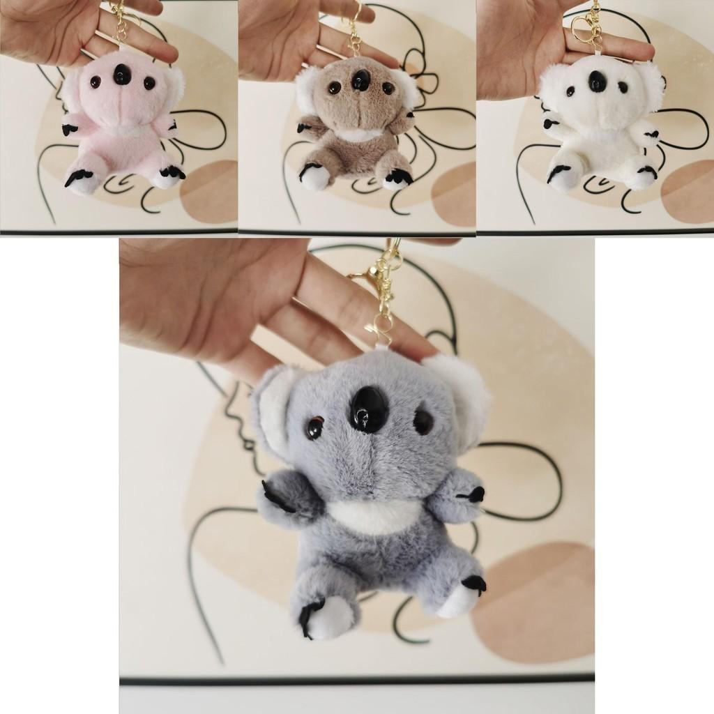 Adorable Koala Plush Keychain Soft Toy Cute Animal Doll Bag Charm For Couples