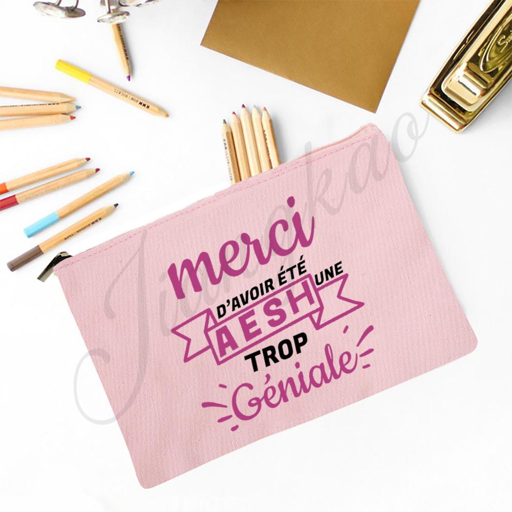 

Elected Super Aesh Printe School Pencil Bag Travel Neceser Wash Storage Pouch Make Up Bags Teacher s Day Thanks Gift for Teacher