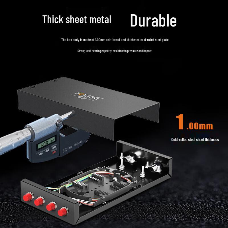 BOYANG 4-Port FC Single-Mode Fiber Optic Terminal Box