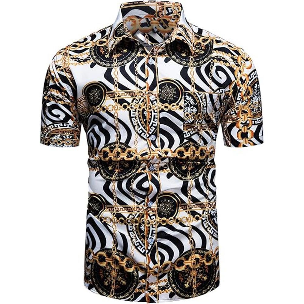 

Summer Outdoor Streetwear Men s Fashion Shirts Doodle Patterns Printed Men s Shirts Casual Daily Men s and Women s Shirt S