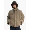 Blaexit American-Style Cleanfit Quilted Short Cotton Jacket for Men, Winter Fleece-Lined Thick Coat, Warm Puffer Jacket