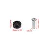 ONE Bling Car License Plate Fasteners Screws Caps Covers Black Plastic Universal