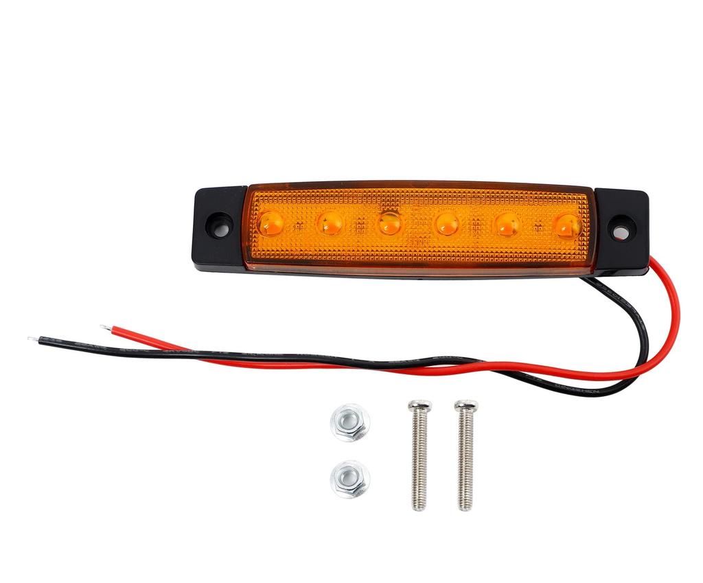 24V Vehicle LED Side Marker Set of for Decorative Side Roadside Height Corner Markers Lamps, 6-LED, Universal, 10, Trucks, Trucks, Lights, Lights,