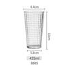 Acrylic Drop-Resistant Plaid Cup for Water, Milk Tea, Juice, Beer - Ideal for Commercial and Self-Service Restaurants.