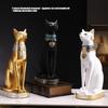Egypts Cats Goddess Bastet Statue Collectible Figurine Egypts Souvenirs Resin Bastet Sculpture for Home Desktop Decors
