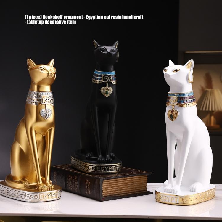 Egypts Cats Goddess Bastet Statue Collectible Figurine Egypts Souvenirs Resin Bastet Sculpture for Home Desktop Decors