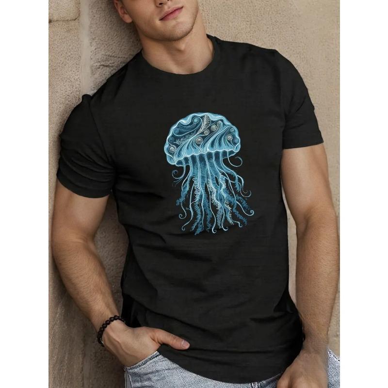 

European sizes Men s Stylish T-Shirt, Comfortable Casual Wear With Eye-catching Designs, Short Sleeve Tees For Everyday Fashion 4XL чорний