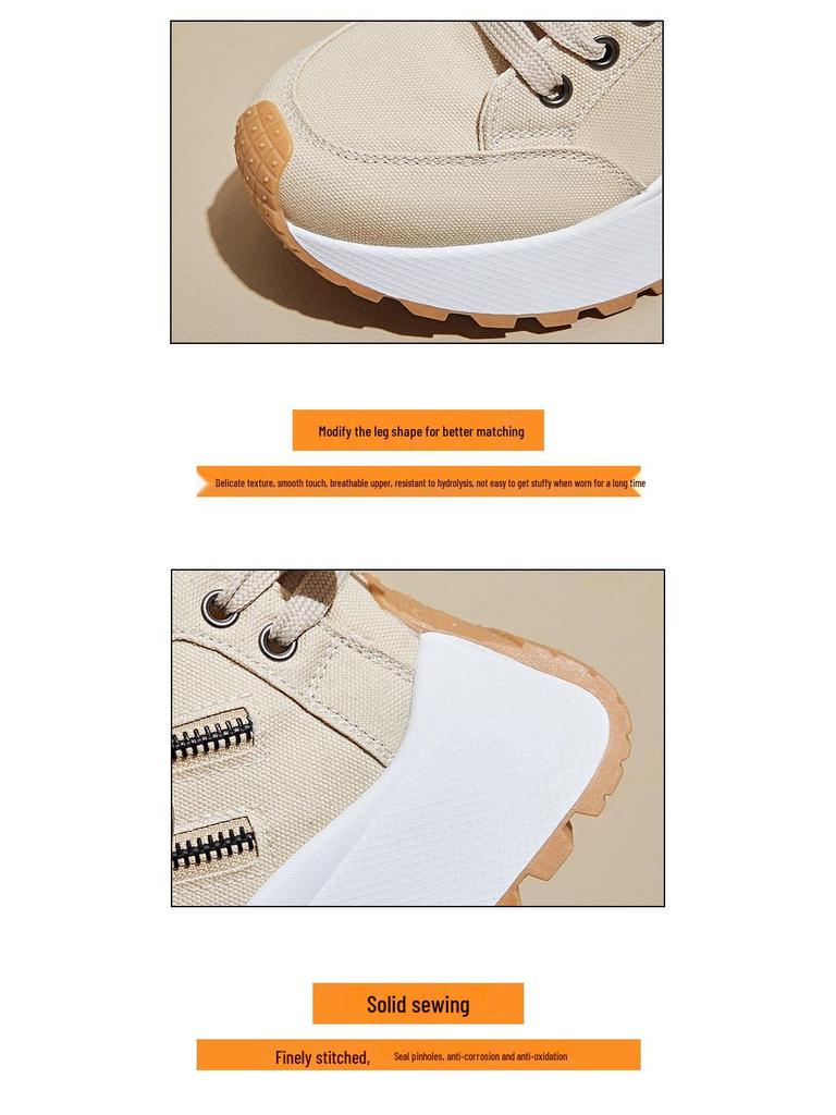 Korean Style Women's Dad Shoes - 2025 Autumn, Thick Sole, Height Increasing, Street Style Casual Sneakers (WF2001)