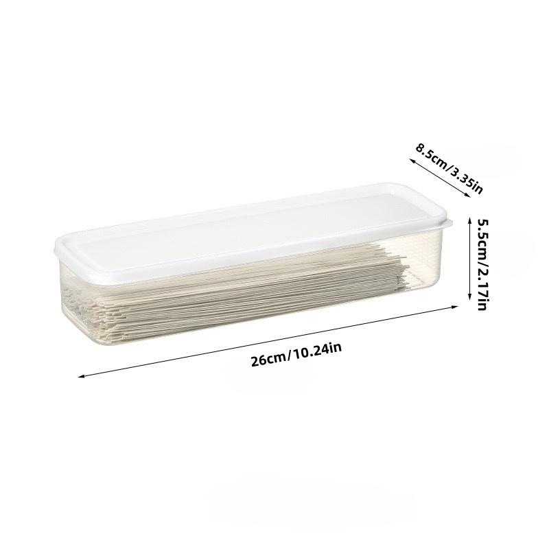 Rectangular noodle storage box food-grade kitchen grain noodles plastic sealed refrigerator crisper transparent box