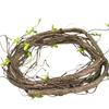 Wall Hanging Artificial Rattan Vine Wreath Shape Grape Leaves Artificial Faux Plants Tree DIY Decorative Fake Branch Home Decor