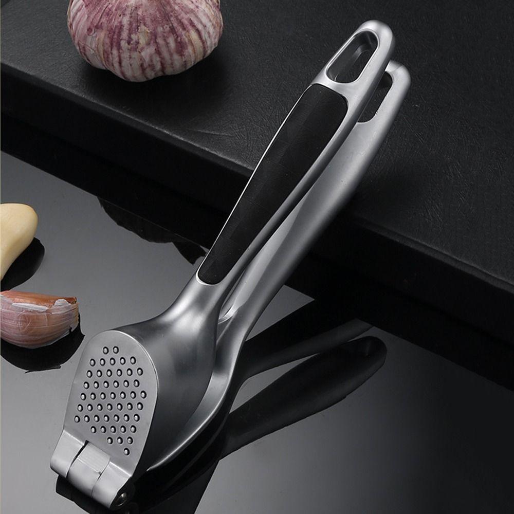 Zinc Zinc Zinc Alloy Garlic Presser Heavy Duty Garlic Mincer Handheld Device Ginger Crusher  Kitchen Tool