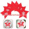 Christmas Tree Cutlery Set: Felt Knife & Fork Holders, Table Mat, Coaster, Party Decor