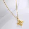 Celtic-Knot Pendant Clavicle Chain Unique Witch Knot Necklace for Women Birthday