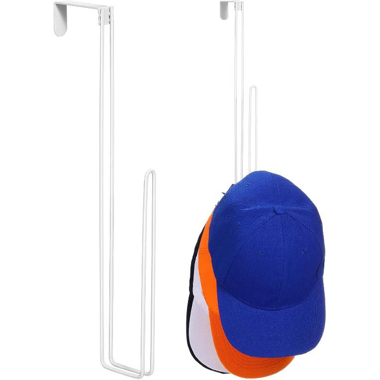 2 Pcs Over The Door Hat Rack 12 x 2 Inch Hat Organizer for Baseball Caps over Door Baseball Cap Organizer Hat Storage Space Saving Hat Rack Hat