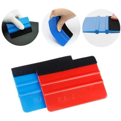 Raclette d'installation de film autocollant pour voiture, grattoir en fibre de carbone et vinyle avec raclette en feutre, outil d'emballage de film pour voiture, 10 x 7 cm