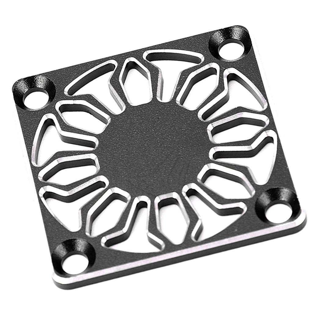 RC Cooling Fan Cover Universal Aluminum Alloy Fan Protective Cover for ESC Motor Heatsink 30x30mm Black