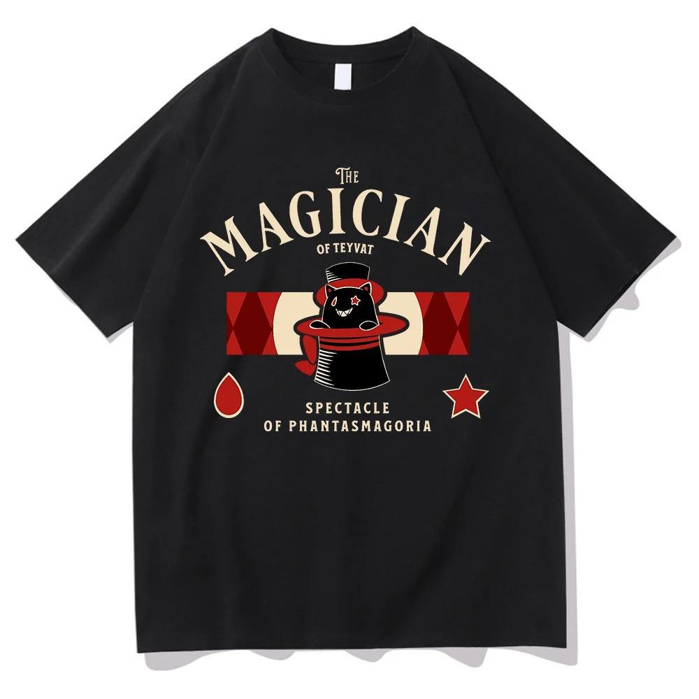 

Lyney Themed Genshin Impact T Shirt Fashion Harajuku Aesthetic Anime T-Shirt Unisex High Quality Cotton Best Selling Round Neck 4XL