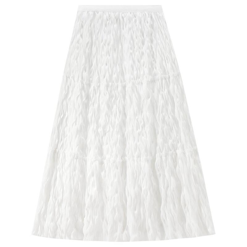 Shangdu Bila Pleated A-Line Midi Skirt