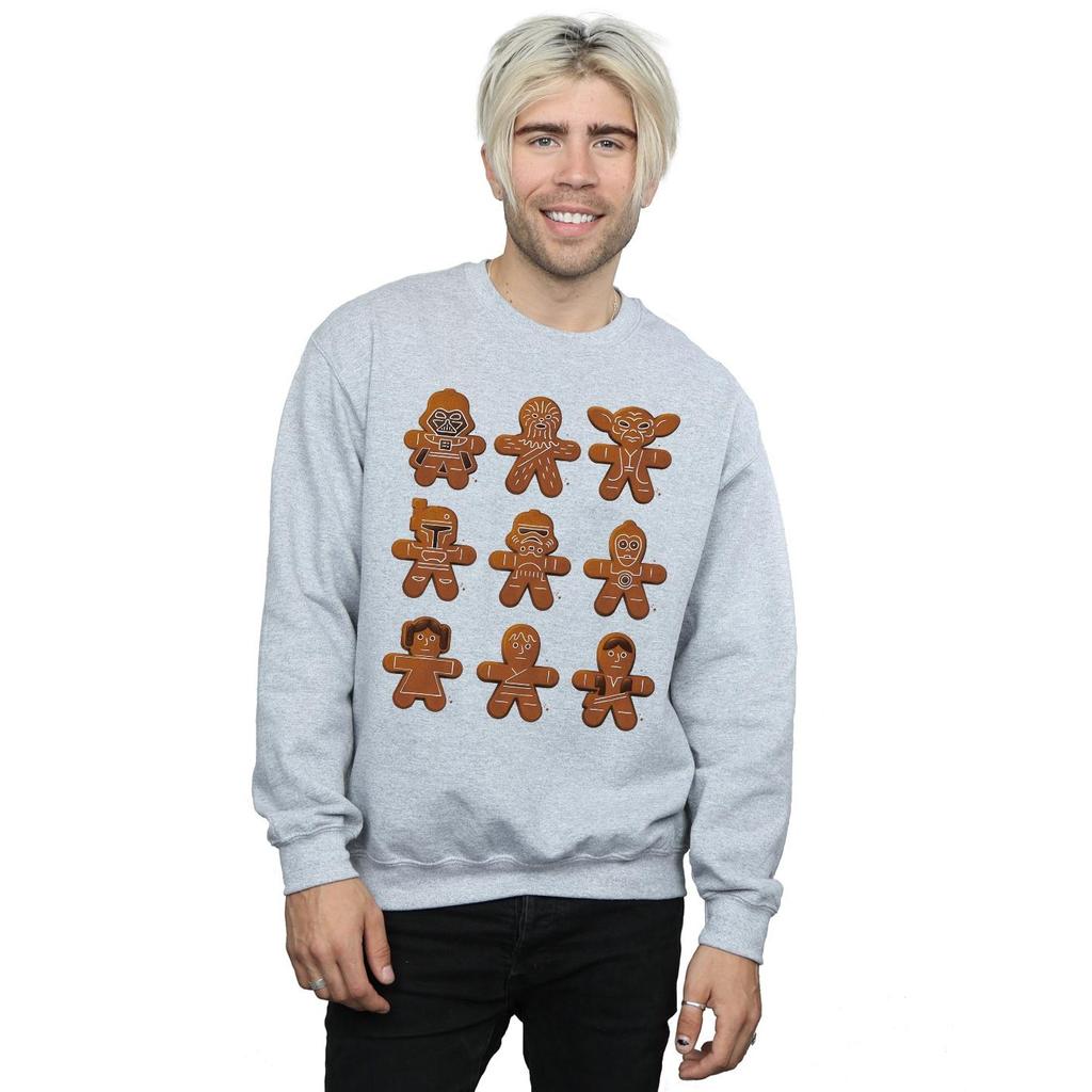 STAR WARS Herren Weihnachtslebkuchen-Sweatshirt