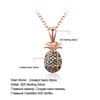 Umcho Cute Pineapple Pendants Necklace Genuine 925 Sterling Silver Jewelry For Girls Child Birthday Gift Fine Jewelry