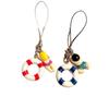 Cartoon Mini Summer Swim Ring Phone Chain Cute Resin Phone Lanyard Keyring Camera Pendant New Lovely Hanging Decoration