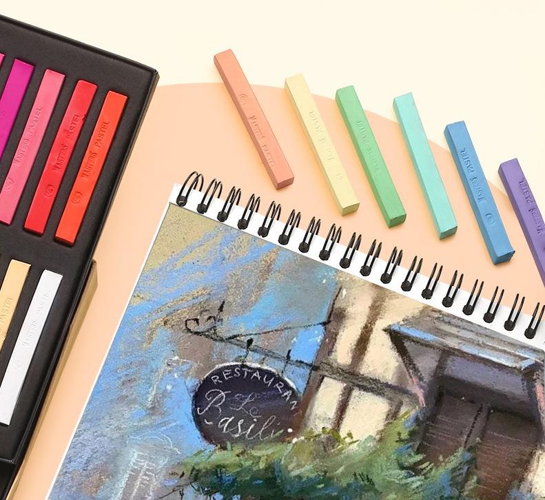 Mali Pastel Chalk & Stick Set: Hair Dye, Graffiti Colors, Minghua Pigments, 24 Shades