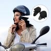 2pcs Motorcycle Helmet Ear Pads Wind Blocker Chin Strap for Biking Full Coverage Ear Protection Accessories