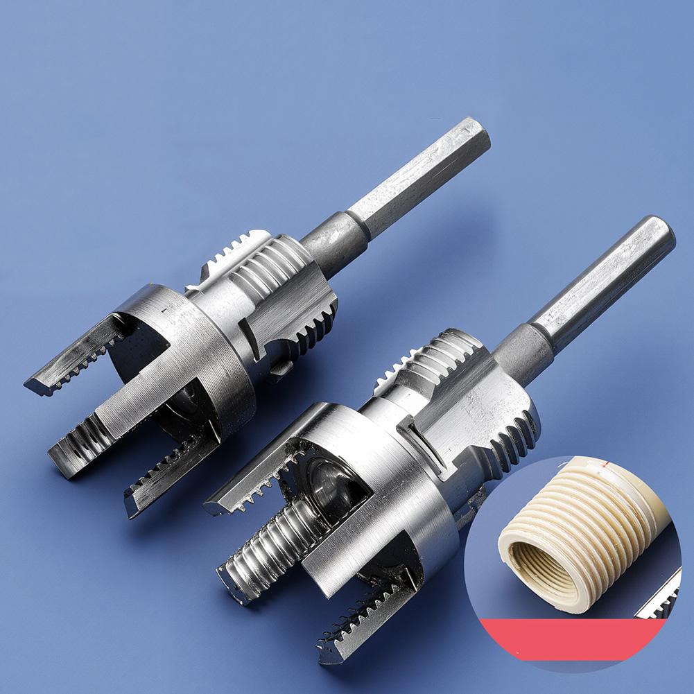 4pcs PVC Pipe Threader Set PPR Water PipeExpansion Drill Bit For Plumbing 4-point 6-point Water Pipe Thread Wire Opener