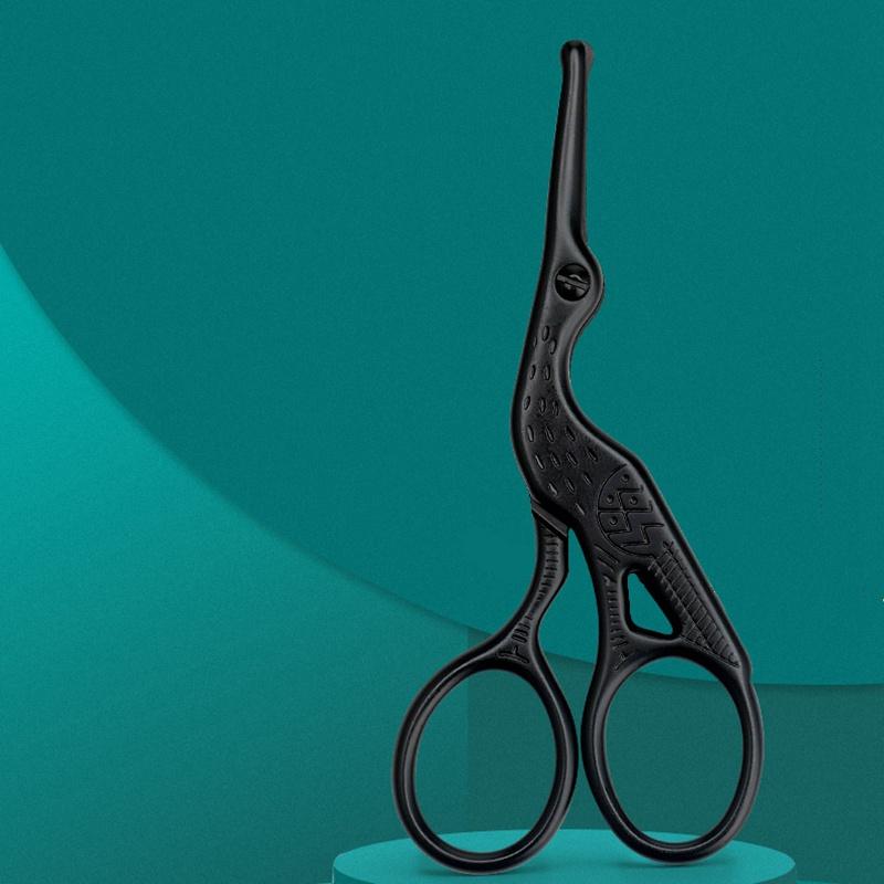 Rustfritt stål Krannese Hårsaks Sikkerhet Rundt hode Manuell saks Skjønnhetsbarberingssaks MYY
