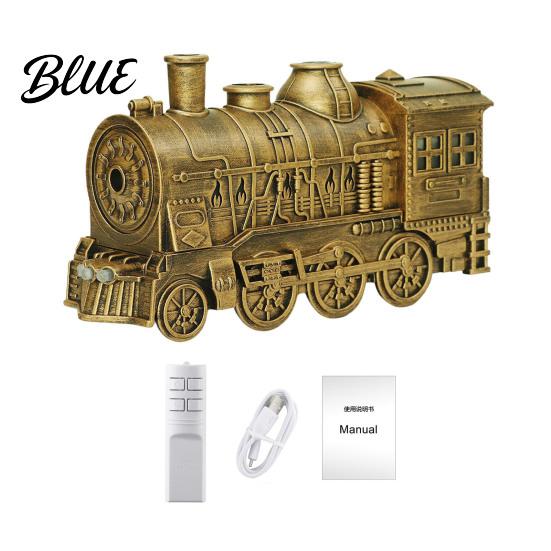 Ätherischer Öl-Diffusor für Zuhause 300ml Vintage Zug Aroma-Diffusor Dampflokomotive Luftbefeuchter mit Fernbedienung & LED Luftbefeuchter Wohnzimmerlicht 2