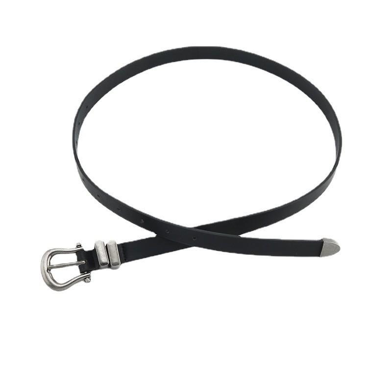 Vintage Chic Women's Jeans Belt With Alloy Buckle Classic And Stylish