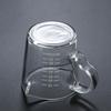 Double Mouth Milk Cup Coffee Milk Cup, Glass Coffee Cup Milk Cup Italian Glass Coffee Measuring Cup