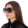 Gucci Grey Square Ladies Sunglasses Gg0714sa 001 56