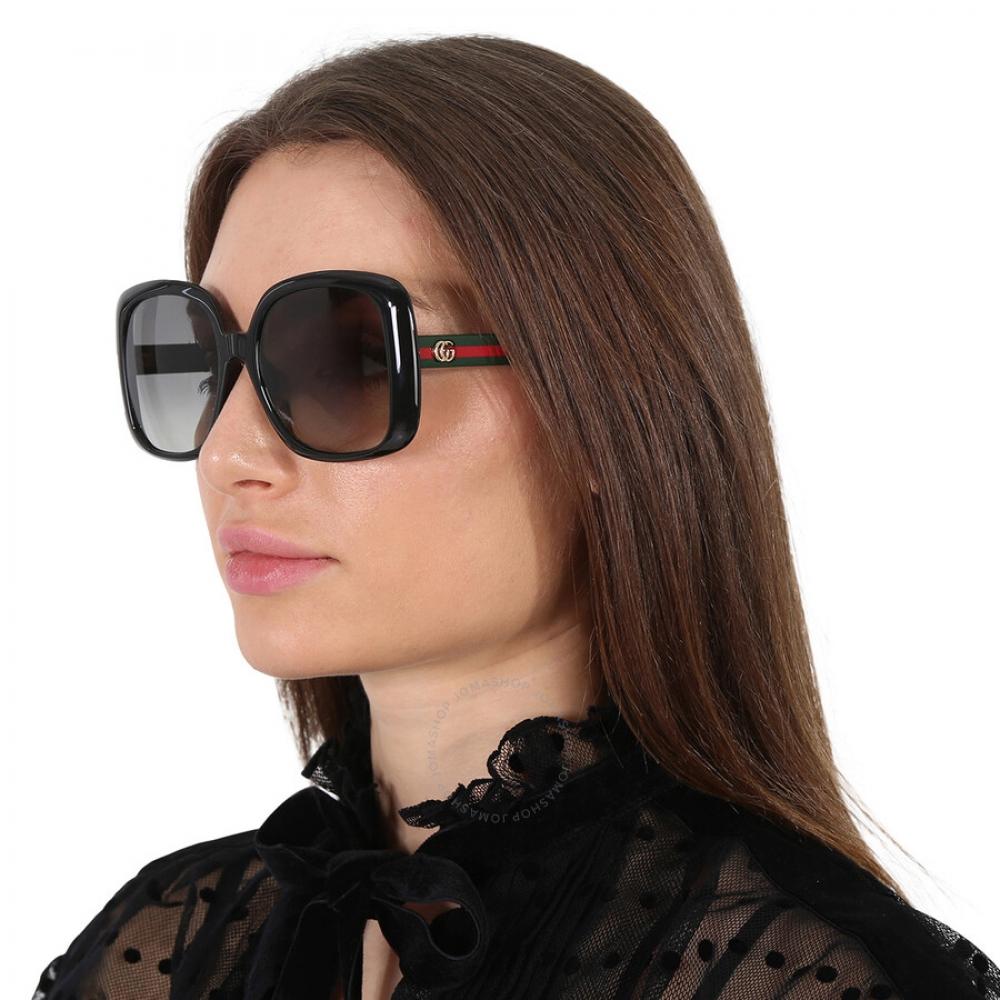 Gucci Grey Square Ladies Sunglasses Gg0714sa 001 56