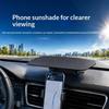Rotating Car Sun Visor Adjustable Heat Resistant UV Block GPS Sunshade for Car Dashboard 1PC