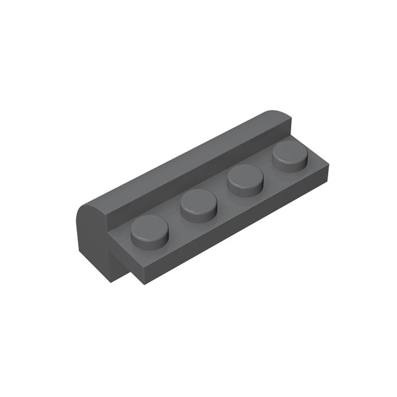 Non-Toxic Moc 10Pcs 6081 Slope Curved Building Blocks 2X4X1 1/3 With 4 Recessted Studs Bricks Educational Toys Children Birthday Kid Gift
