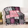 1pz Coperta Celebrazione Felice 60° Compleanno Morbida e Calda per Divano Ufficio Campeggio Viaggio Soggiorno Ottimo Regalo per Amici e Famiglia Confortevole