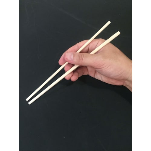 Yamato Bussan Disposable Chopsticks, Natural, 20cm Long, Flower Orange, Individually Wrapped, with Toothpicks, Pack of 100