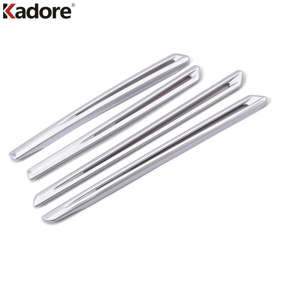 Car Inner Door Audio Speaker Trim Cover For Volkswagen VW Tiguan 2017 2018 Carbon Fiber Interior Accessories